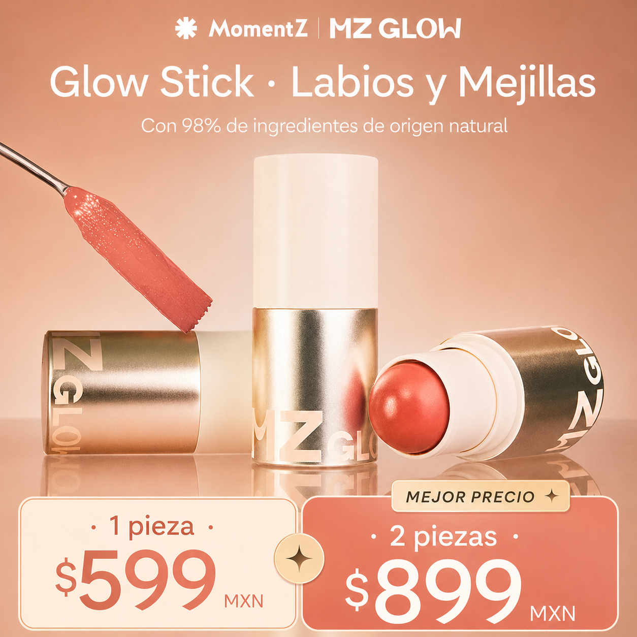Glow Stick · Labios y Mejillas